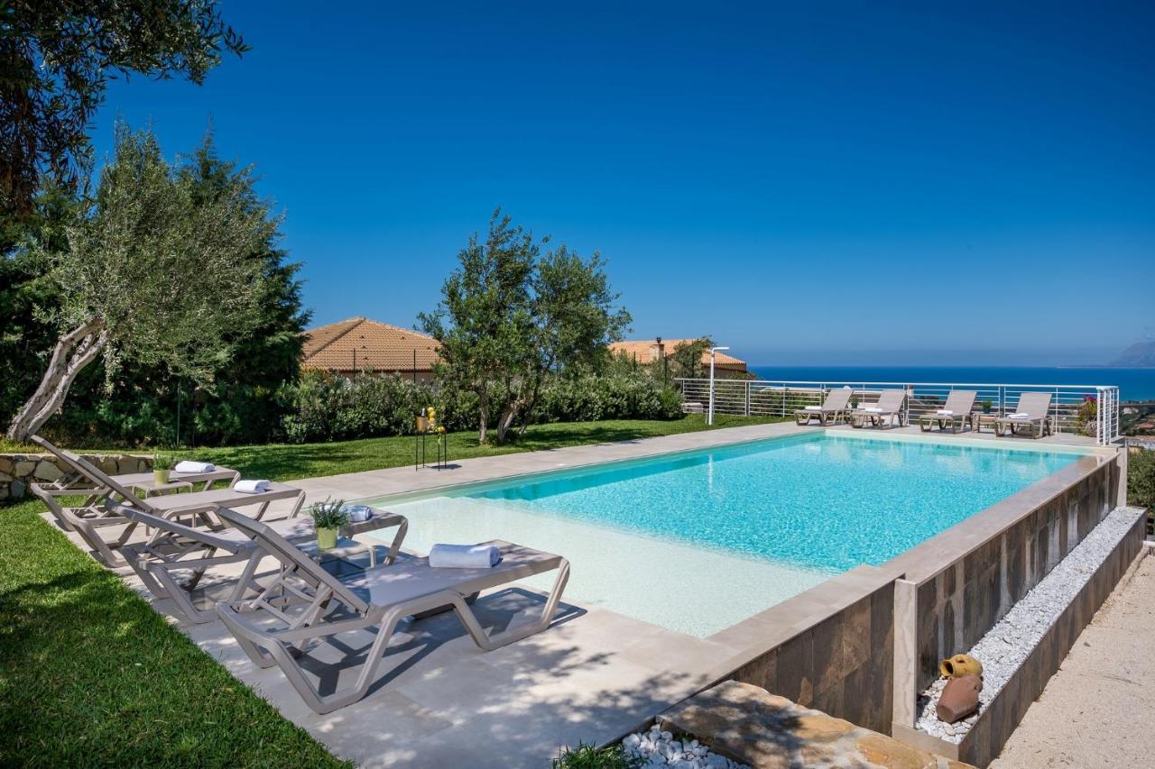 Villa Maria Con Piscina E Vista Mare Castellammare del Golfo Buitenkant foto