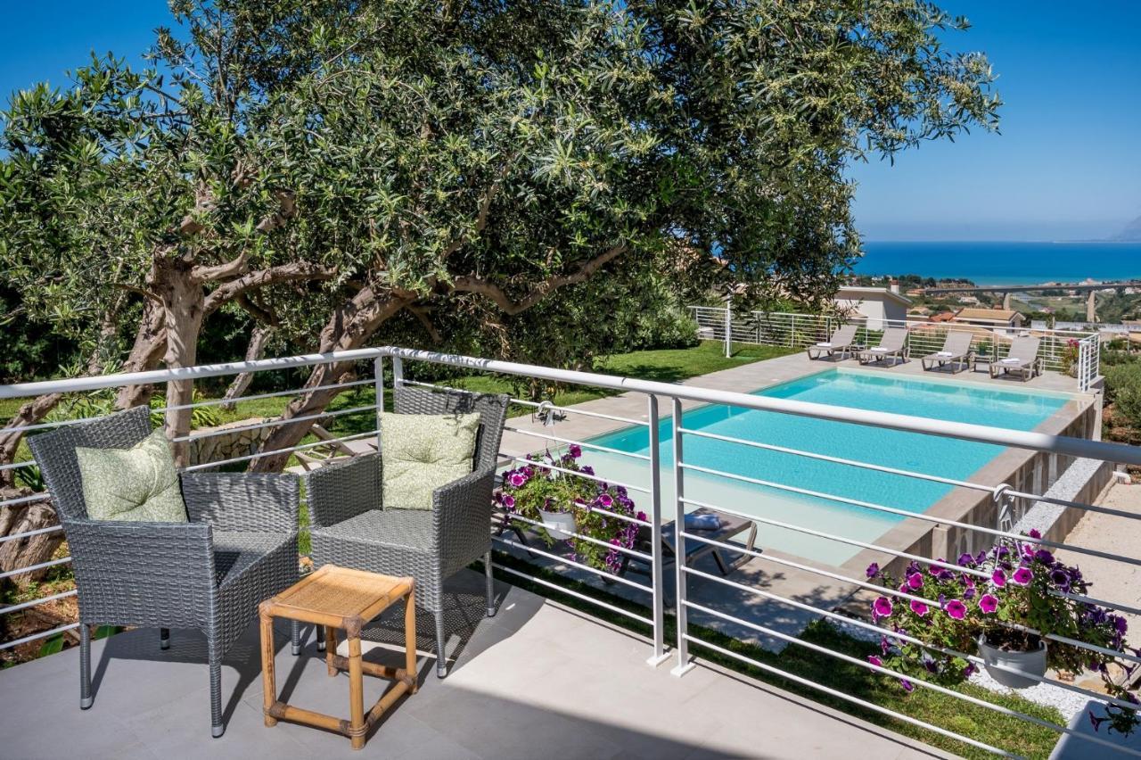 Villa Maria Con Piscina E Vista Mare Castellammare del Golfo Buitenkant foto