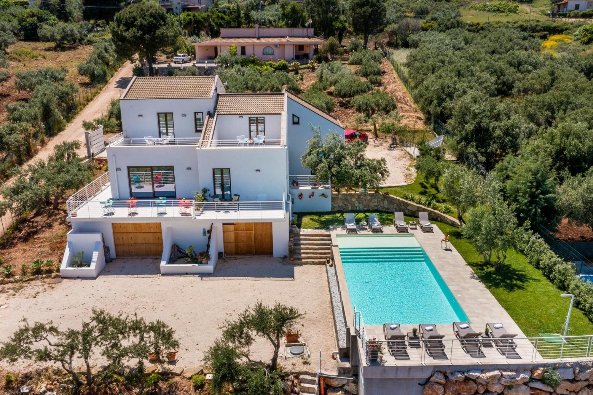 Villa Maria Con Piscina E Vista Mare Castellammare del Golfo Buitenkant foto