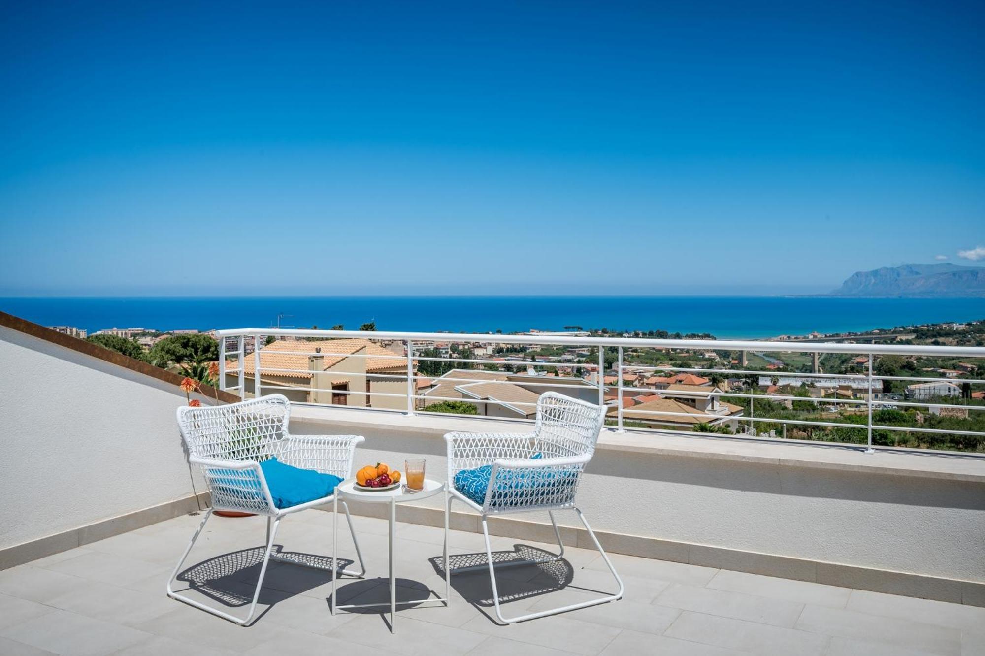 Villa Maria Con Piscina E Vista Mare Castellammare del Golfo Kamer foto