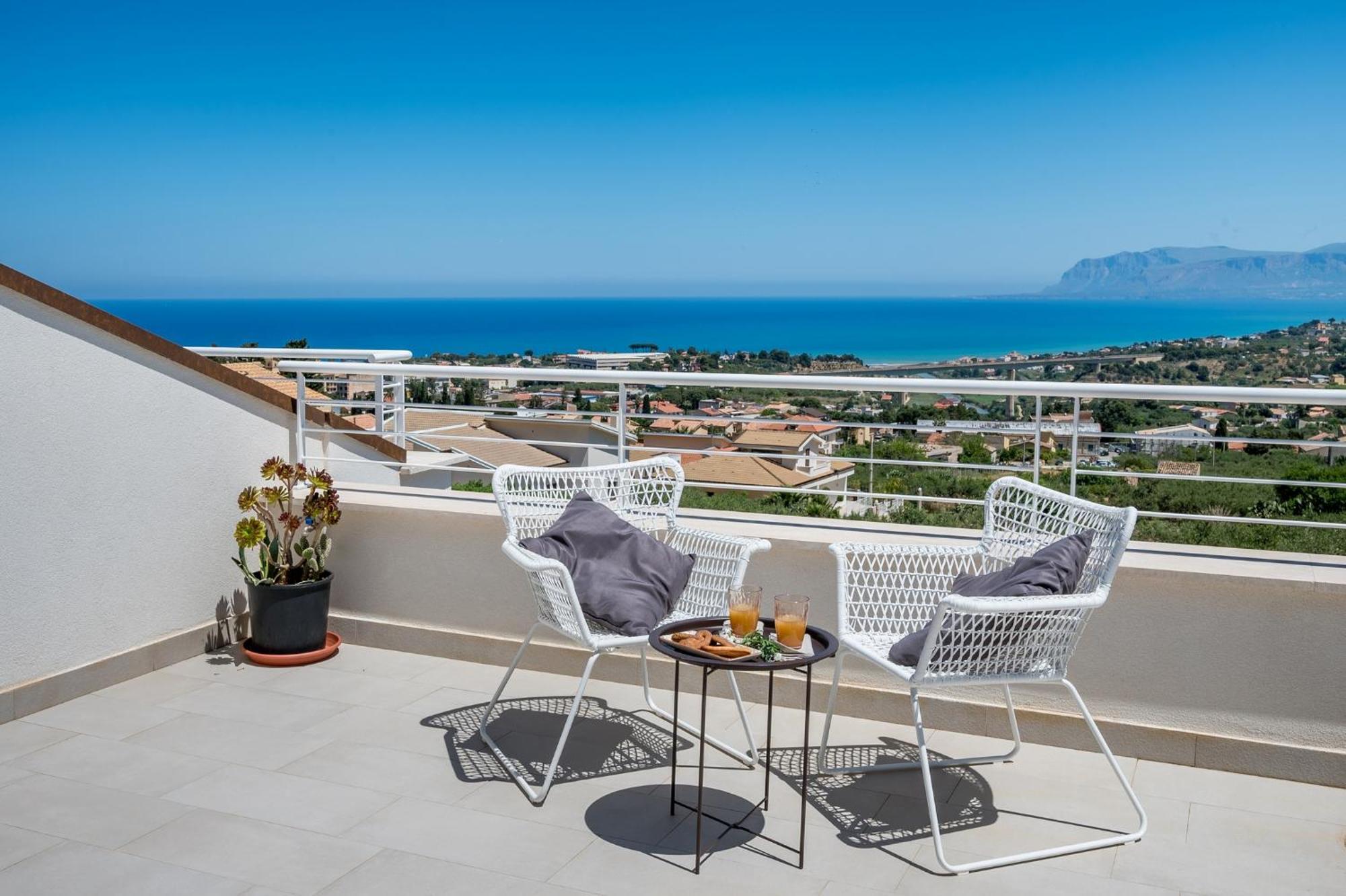 Villa Maria Con Piscina E Vista Mare Castellammare del Golfo Kamer foto
